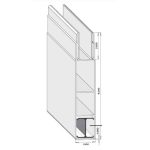 1-1/2” x 8” Gorilla® Pocket Rail 7/8” x 2” Deep