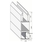 1-3/4” x 5-1/2” Nexus ® Pocket Rail 7/8” x 2” Deep Pat. Pend.