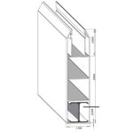 1-3/4” x 7” Nexus® Pocket Rail 7/8” x 2” Deep Pat. Pend.