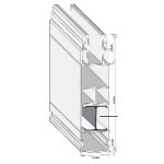2” X 8” Nexus® Pocket Rail 7/8” x 2” Deep – Pat. Pend.