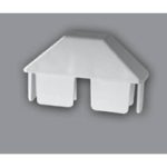 Dog Ear Picket Cap 7/8”x 3” PVC 7/8” W x 3” L x 1” H