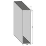 Hallow Rail 2” x 8”