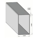 Hallow Utility Rail 2” x 3-1/2”