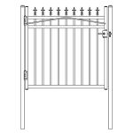 Kensignton Gate – Exposed with Finials