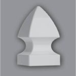 Description: PVC Gothic Cap 5” x 5” x 9.64” H