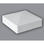 Pyramid Cap 4” External PVC 4” x 4” x 1.46” H