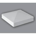 Pyramid Cap 4” External Short Lip PVC 4” x 4” x 1.35” H