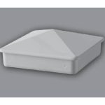 Pyramid Cap 5” Internal PVC 5” x 5” x 1.46” H