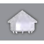 Sharp Picket Cap 1-3/8” PVC 1-3/8” x 1-3/8” x 1.25” H
